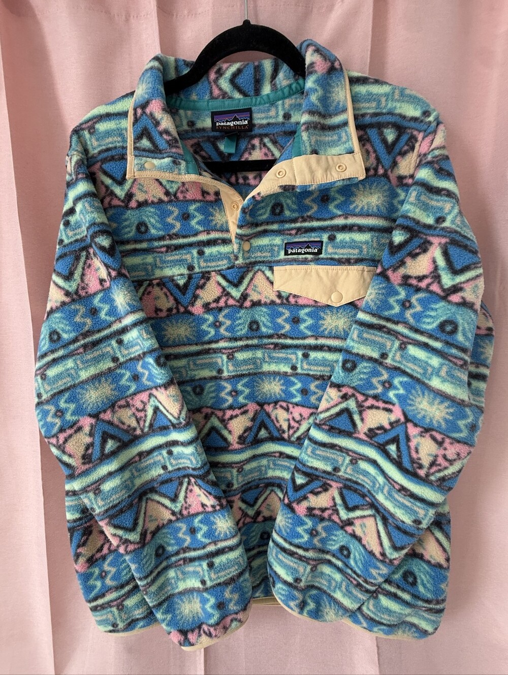 Patagonia Synchilla Snap-T Fleece High Hopes Geo: Salamander Green Women's